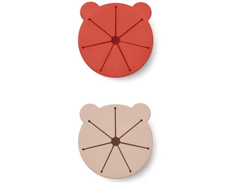 Liewood apple red rose mix snackskåle Kelly silikone (2-pack)